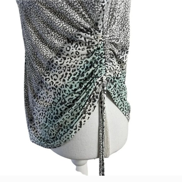 NEW Ruby Rd Leopard Print Women's Top Jeweled Neckline 3/4 Sleeve - Picture 9 of 9